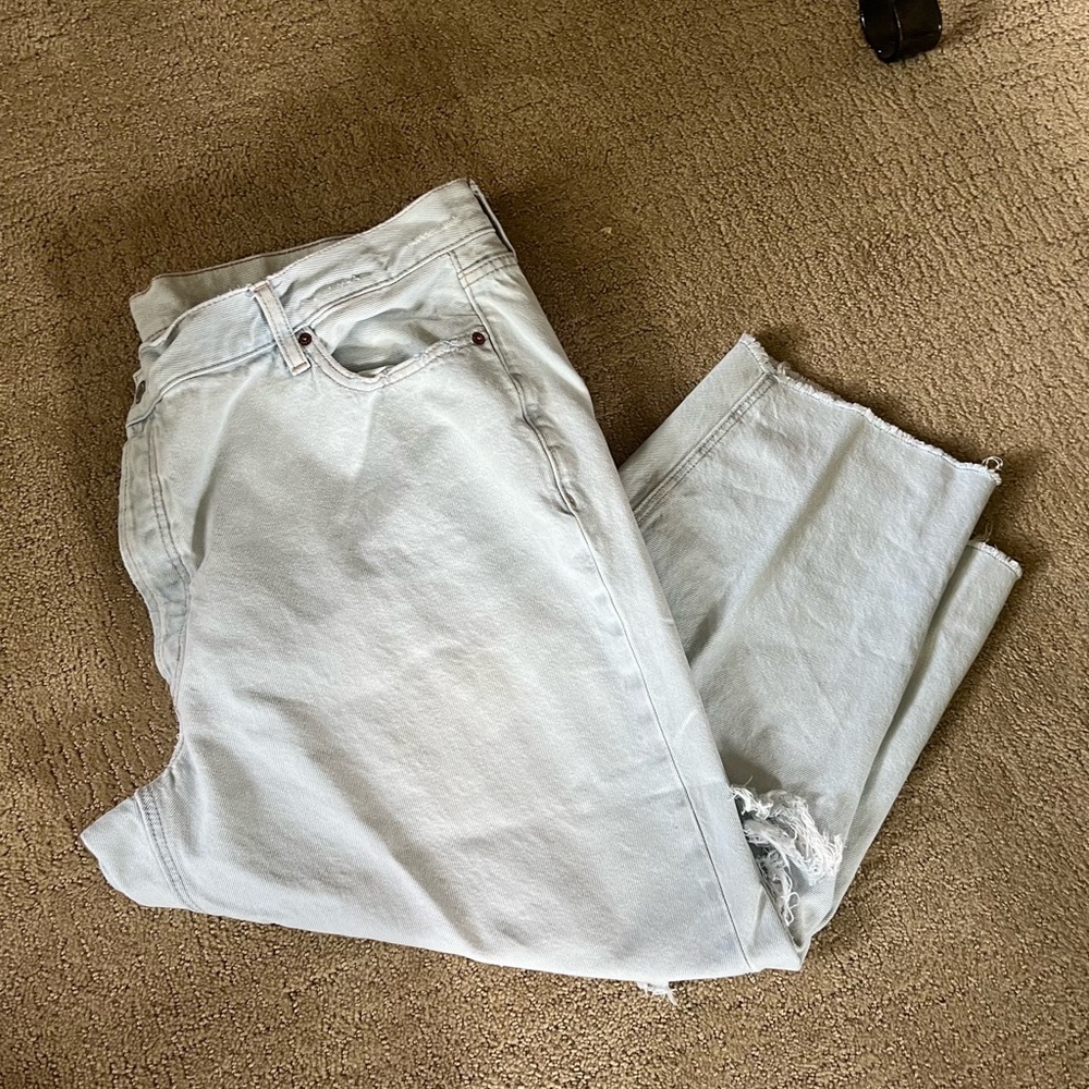 Old Navy Light Wash Distressed Jeans
